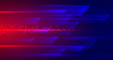 3D blue red techno abstract background overlap layer on dark space with high speed effect concept decoration. Graphic design element dynamic motion style for banner flyer, card, or brochure cover vector