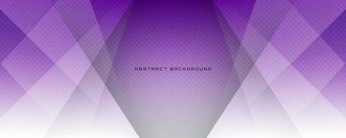 3D purple white geometric abstract background overlap layer on bright space with halftone decoration. Simple graphic design element cutout style concept for banner, flyer, card, or brochure cover vector