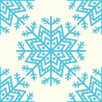 Winter background. Abstract snowflake seamless pattern. vector