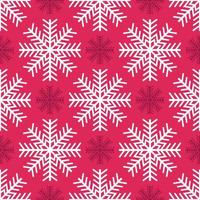 Winter background. Abstract snowflake seamless pattern. vector