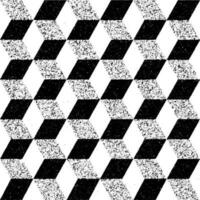 Grunge seamless pattern of cubes. Endless cubic background. Abstract cube decoration. vector