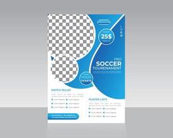 Sports flyer template design vector