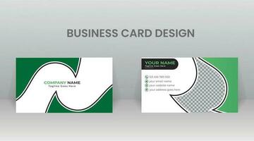 Business Card Template Design vector