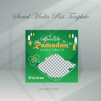 Ramadan Food Social Media Post vector