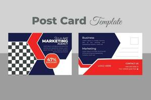 Business Postcard Template Design vector