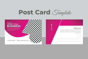 Business Postcard Template Design vector