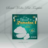 Ramadan Food Social Media Post vector