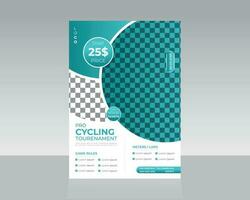 Sports flyer template design vector