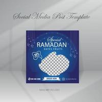 Ramadan Food Social Media Post vector