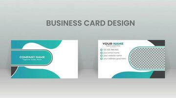 Business Card Template Design vector