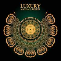 Luxury mandala design vector