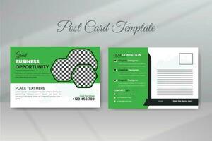 Business Or Corporate Postcard vector