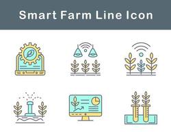 Smart Farm Vector Icon Set