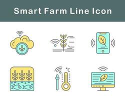 Smart Farm Vector Icon Set