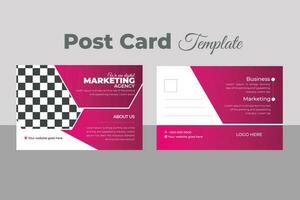 Business Postcard Template Design vector