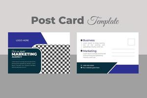 Business Postcard Template Design vector