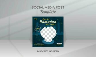 Ramadan Food Social Media Post vector