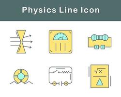 física vector icono conjunto