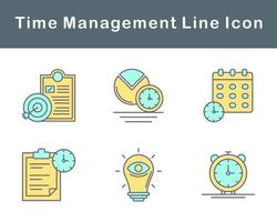 Time Management Vector Icon Set