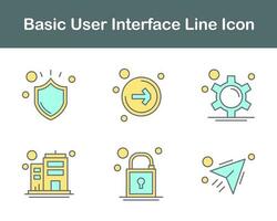 Basic User Interface Vector Icon Set