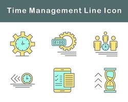 Time Management Vector Icon Set