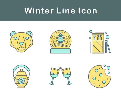 Winter Vector Icon Set