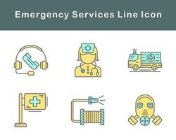 Emergency Services Vector Icon Set