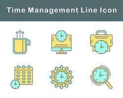 Time Management Vector Icon Set