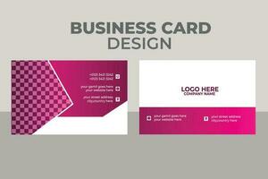 Corporate Or Business Postcard vector