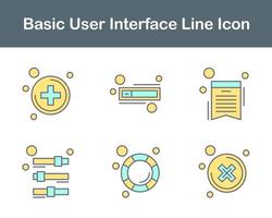 Basic User Interface Vector Icon Set