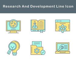 Research And Development Vector Icon Set