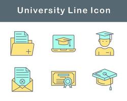 university Vector Icon Set