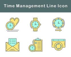 Time Management Vector Icon Set