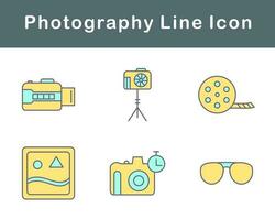 fotografía vector icono conjunto