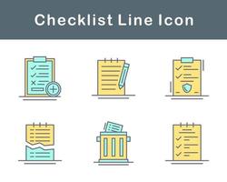 Checklist Vector Icon Set