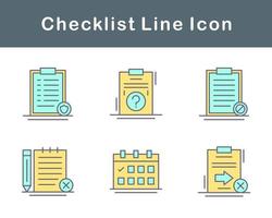 Checklist Vector Icon Set