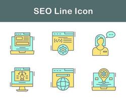 seo vector icono conjunto