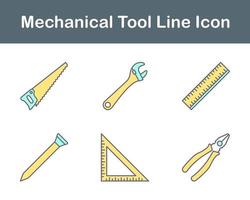 mecánico herramienta vector icono conjunto