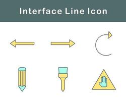 interfaz vector icono conjunto