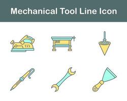 mecánico herramienta vector icono conjunto