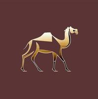 Camel graphic icon. Desert symbol camel. Vector illustration