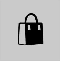 compras bolso línea icono. lineal estilo firmar para diseño concepto. papel bolso sencillo línea vector icono. símbolo, logo ilustración. píxel Perfecto vector gráficos