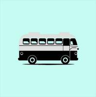 autobús icono colocar. autobús vector icono, autobús transporte logo en amarillo antecedentes