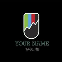 Logo template with simple design. Vector Illustrator