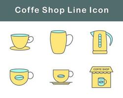 Coffe Shop Vector Icon Set