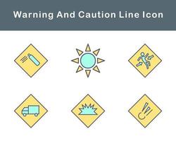 Warning And Caution Vector Icon Set