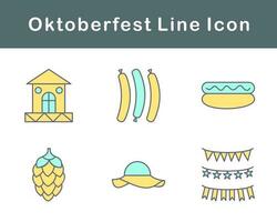 Oktoberfest vector icono conjunto