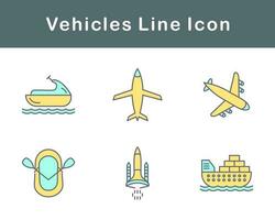 Vehicles Vector Icon Set