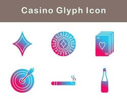 casino vector icono conjunto