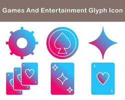 Games And Entertainment Vector Icon Set